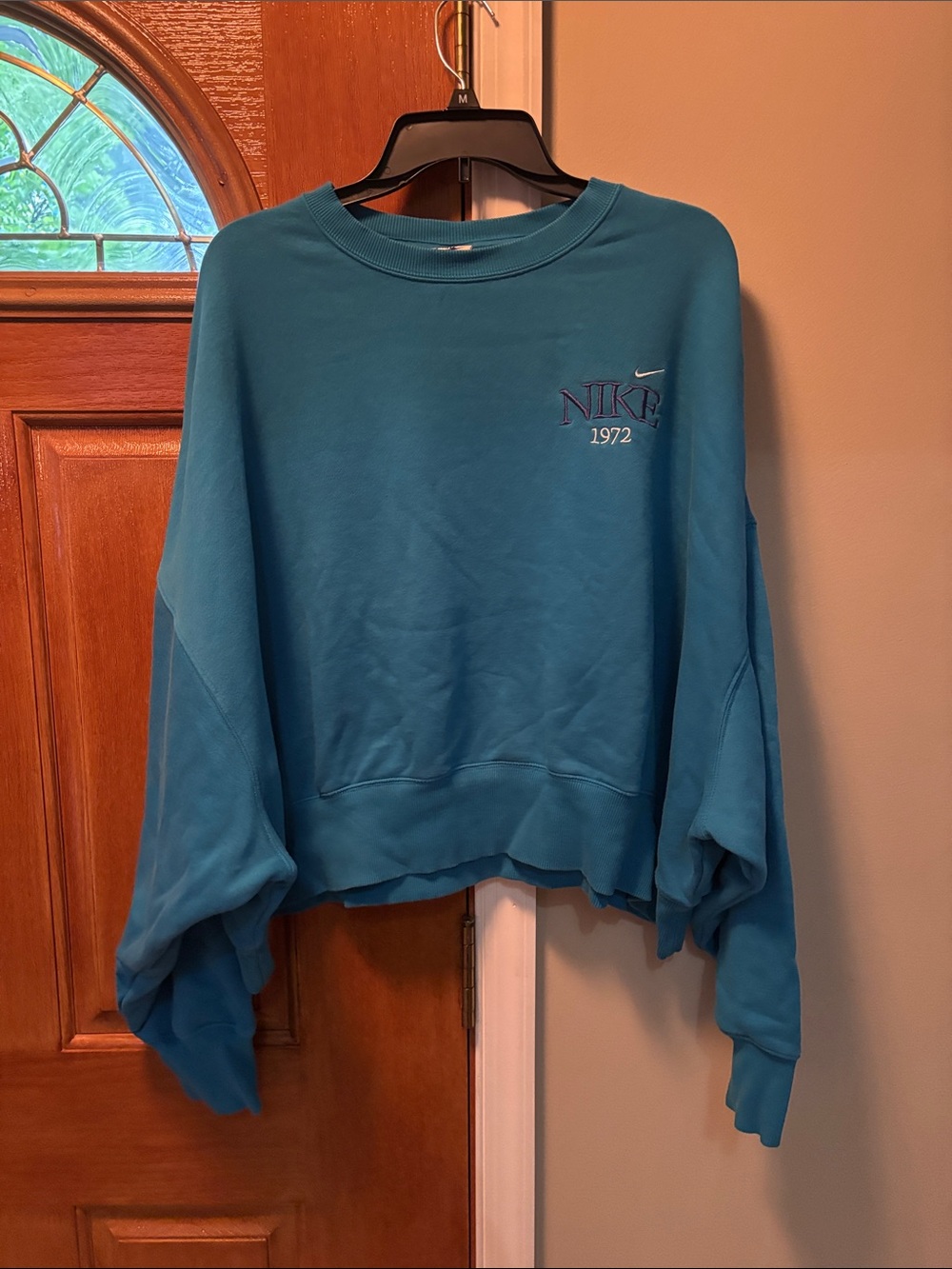 Nike Women's Teal Blue Crewneck Sweatshirt